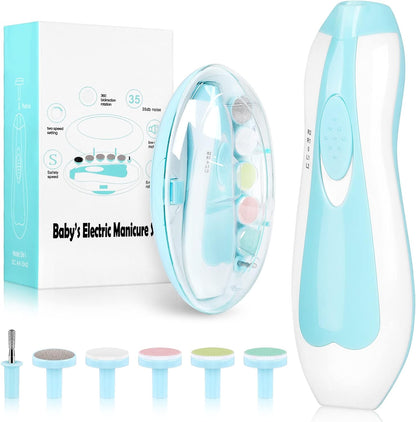 6-in-1 Safe Baby Electric Nail Trimmer & Nail Filer for Newborns to Adults