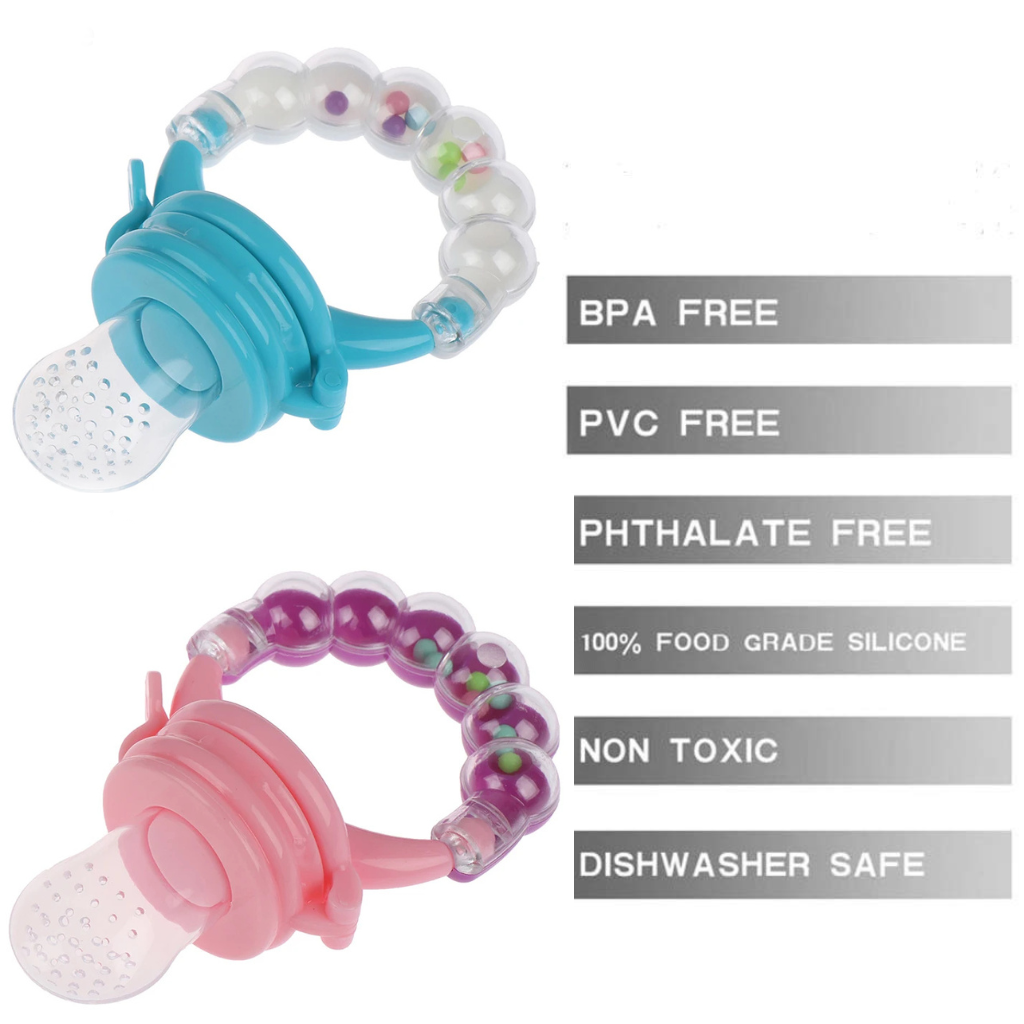 Premium Baby Fruit Feeder Pacifier & Teether (Choosni) - BPA-Free Silicone, Teething Pain Relief for Babies 3+ Months