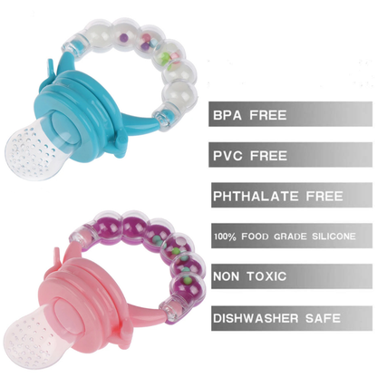 Premium Baby Fruit Feeder Pacifier & Teether (Choosni) - BPA-Free Silicone, Teething Pain Relief for Babies 3+ Months