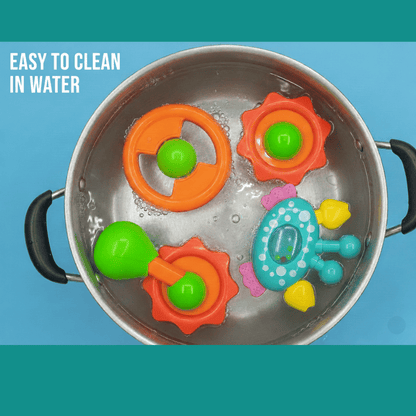 Newborn Baby Toys - Rattle Set for Infants 6 Months & Above - Essential Sound Making Baby Toy Gift Box