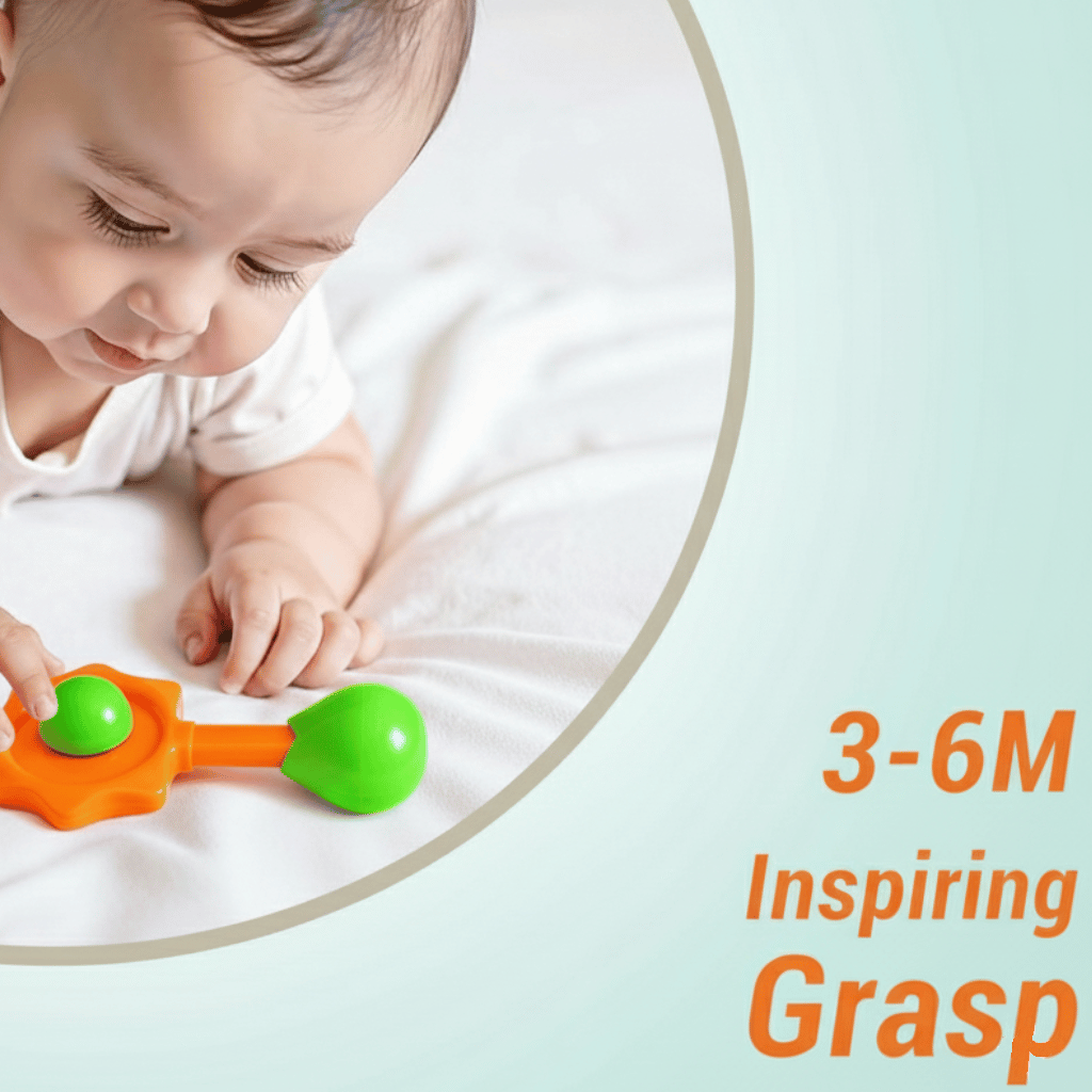 Newborn Baby Toys - Rattle Set for Infants 6 Months & Above - Essential Sound Making Baby Toy Gift Box