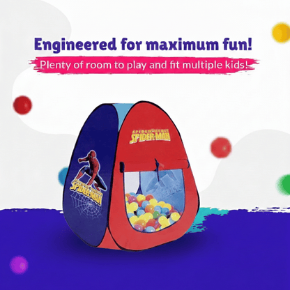 Pop-Up Kids Tent House (Age 1-4) - Foldable Indoor & Outdoor Play Tent