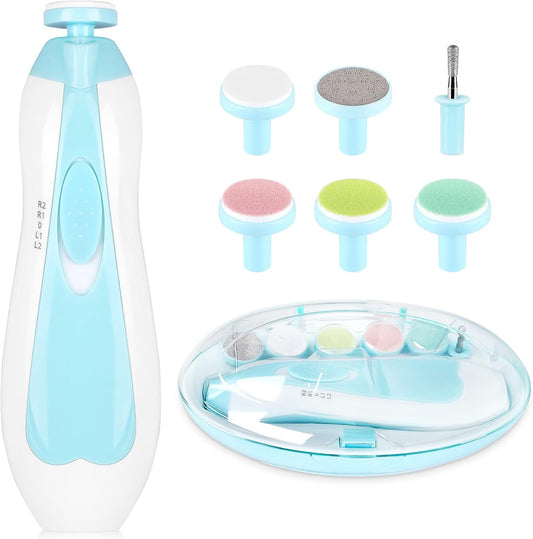 6-in-1 Safe Baby Electric Nail Trimmer & Nail Filer for Newborns to Adults