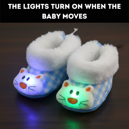 Premium Baby Winter Booties - Adorable 3D Bear Soft Bottom Newborn Infant Shoes (0-12 Months) - Anti-Slip Fleece-Lined Warm Slippers