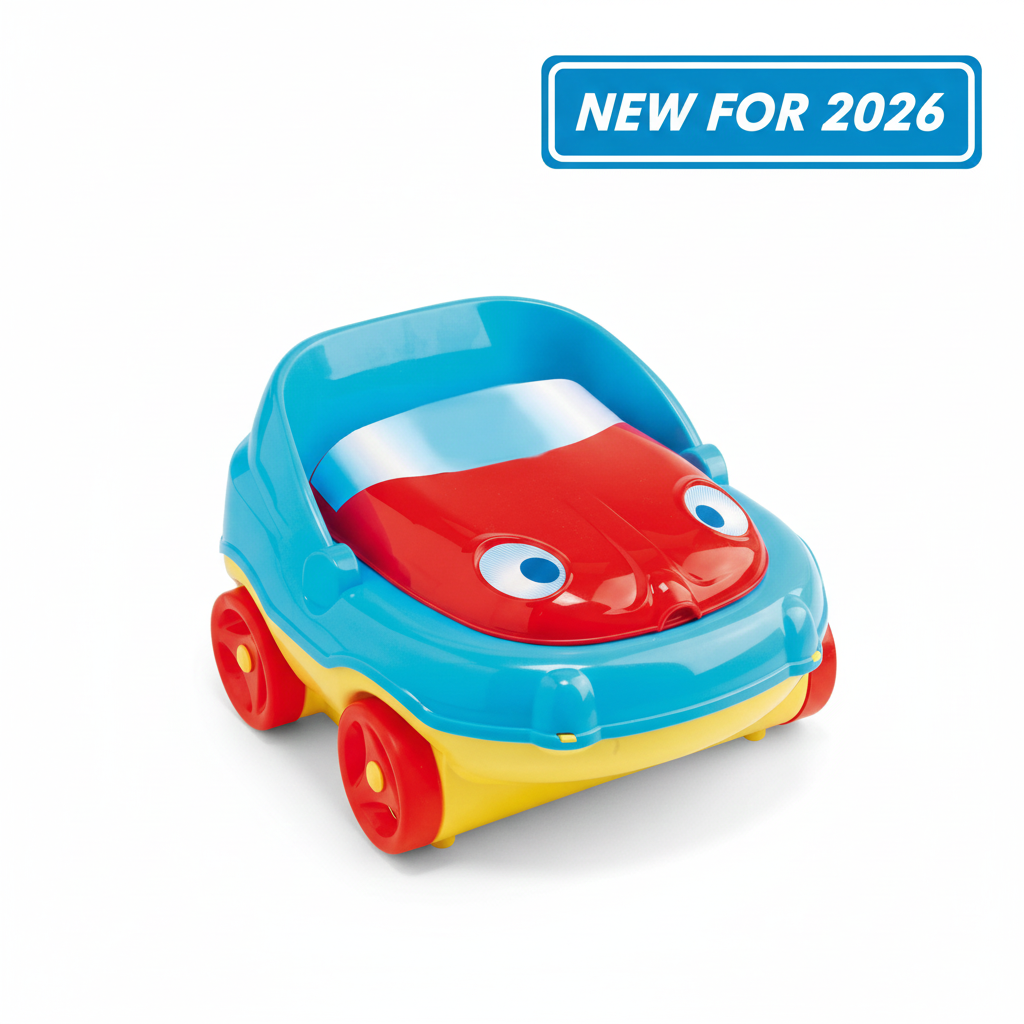 3-in-1 Car Style Baby Potty Trainer with Removable Tray - Durable & Washable Kids Potty Seat (Bachon Ki Potty)