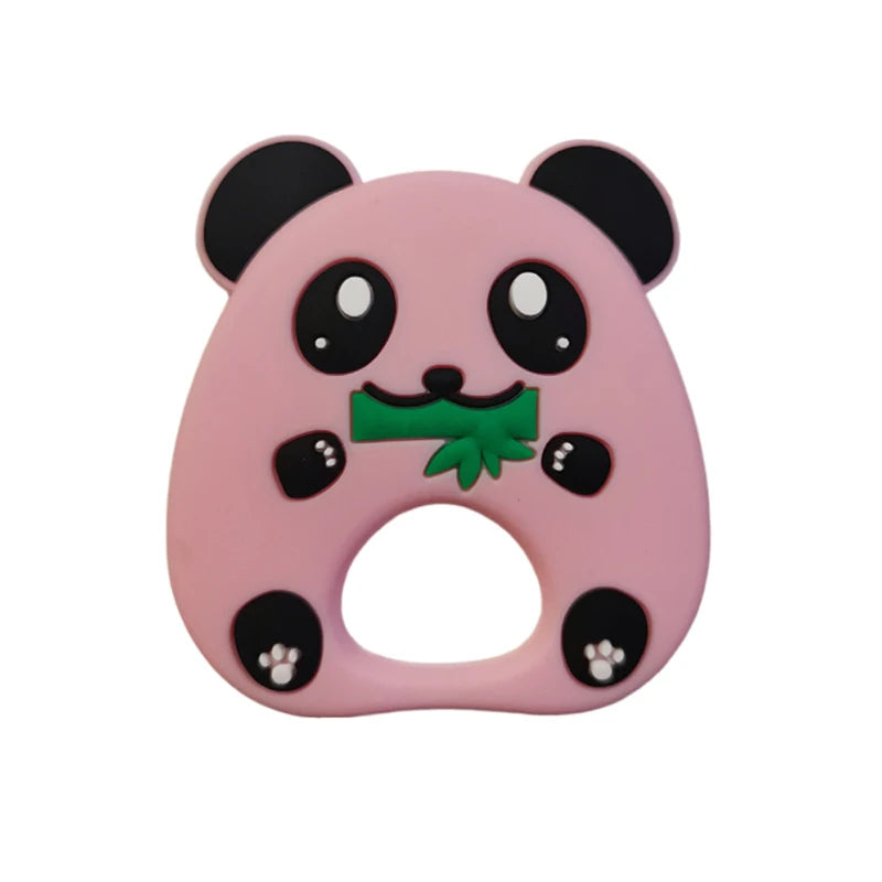 Infant Teether & Newborn Teething Toy | Soft Silicone Panda Steering Wheel for Infants (BPA-Free)