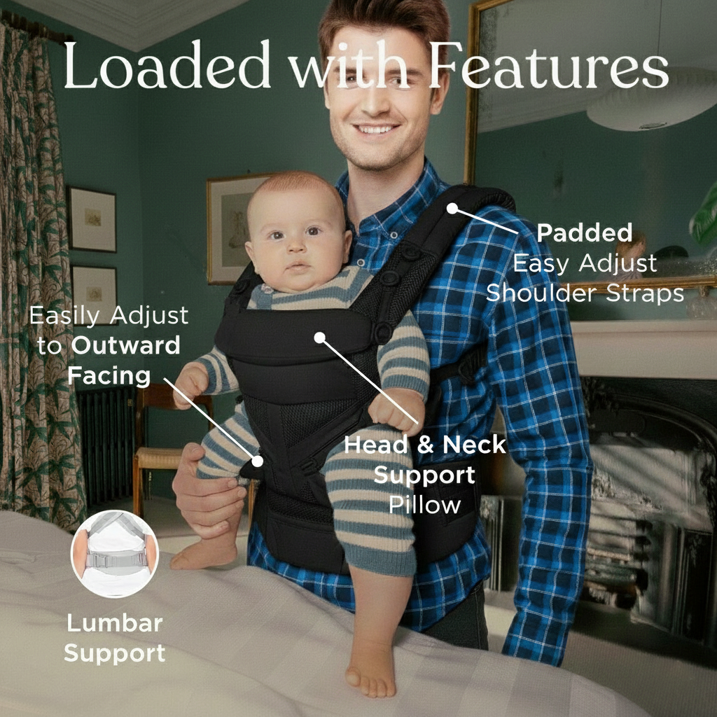 Maxi-Cosi | Baby & Infant Carrier | Pain-Free, Hands-Free Carrying for Parents