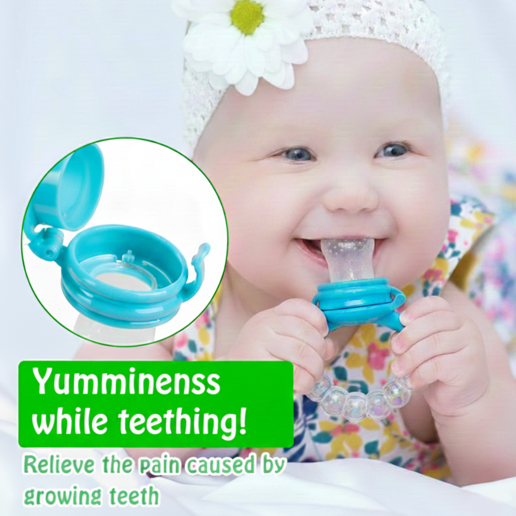 Premium Baby Fruit Feeder Pacifier & Teether (Choosni) - BPA-Free Silicone, Teething Pain Relief for Babies 3+ Months