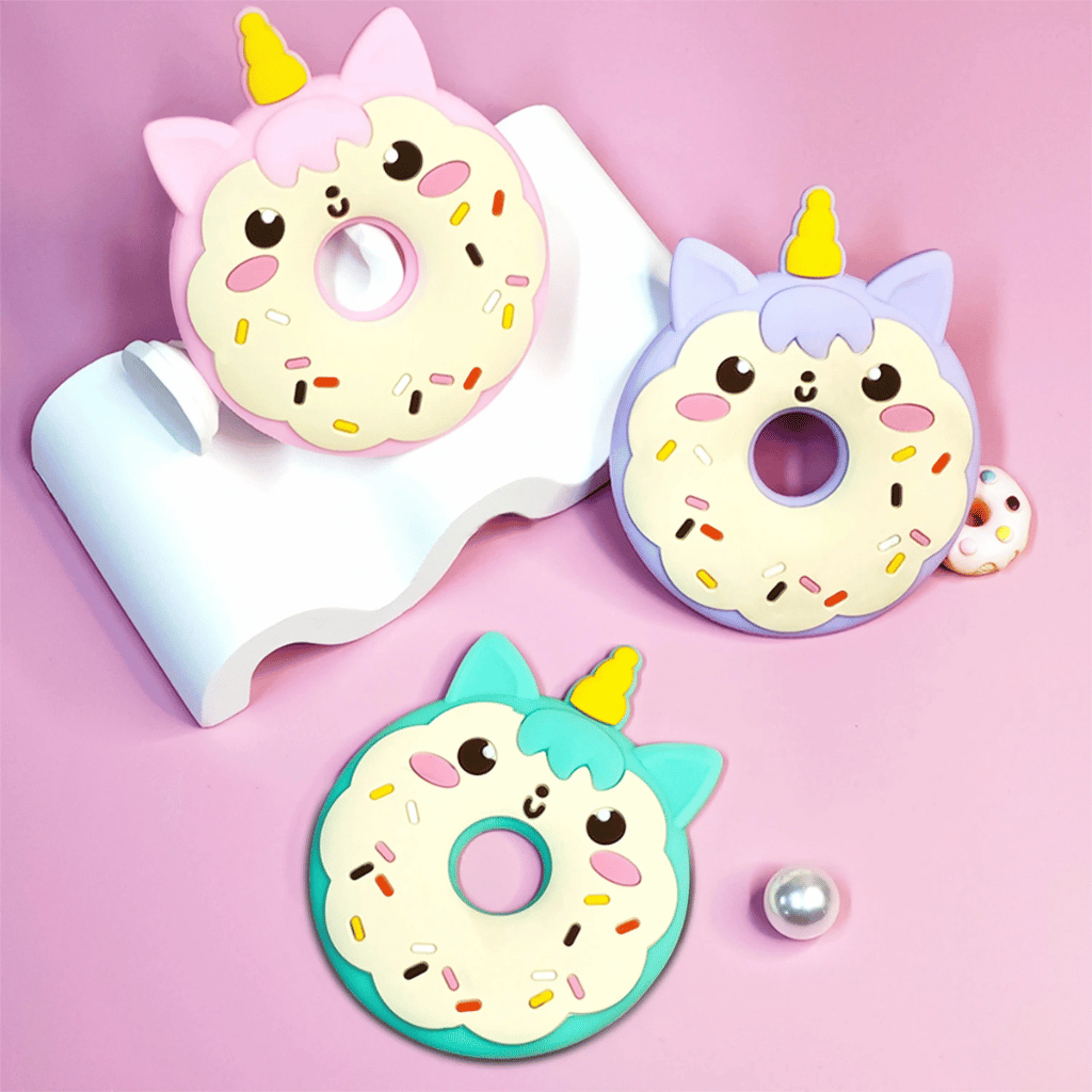 Infant Teether & Newborn Teething Toy | Soft Silicone Panda Steering Wheel for Infants (BPA-Free)