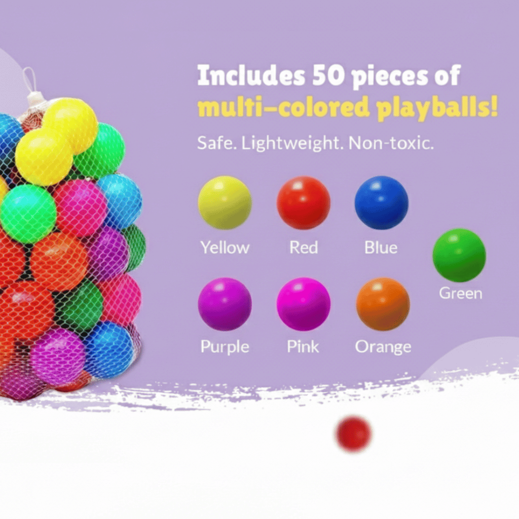 Pop-Up Kids Tent House (Age 1-4) - Foldable Indoor & Outdoor Play Tent