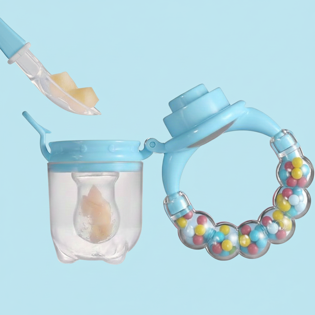 Premium Baby Fruit Feeder Pacifier & Teether (Choosni) - BPA-Free Silicone, Teething Pain Relief for Babies 3+ Months