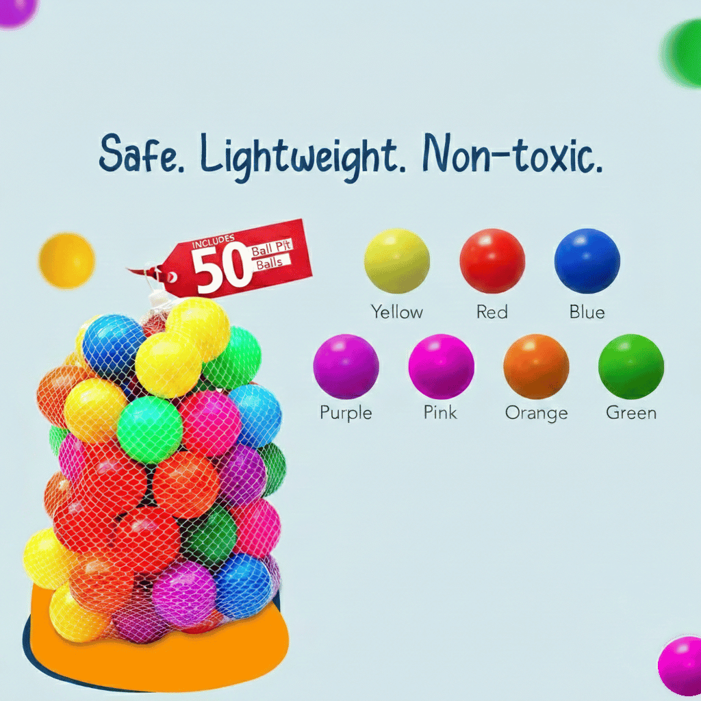 Pop-Up Kids Tent House (Age 1-4) - Foldable Indoor & Outdoor Play Tent