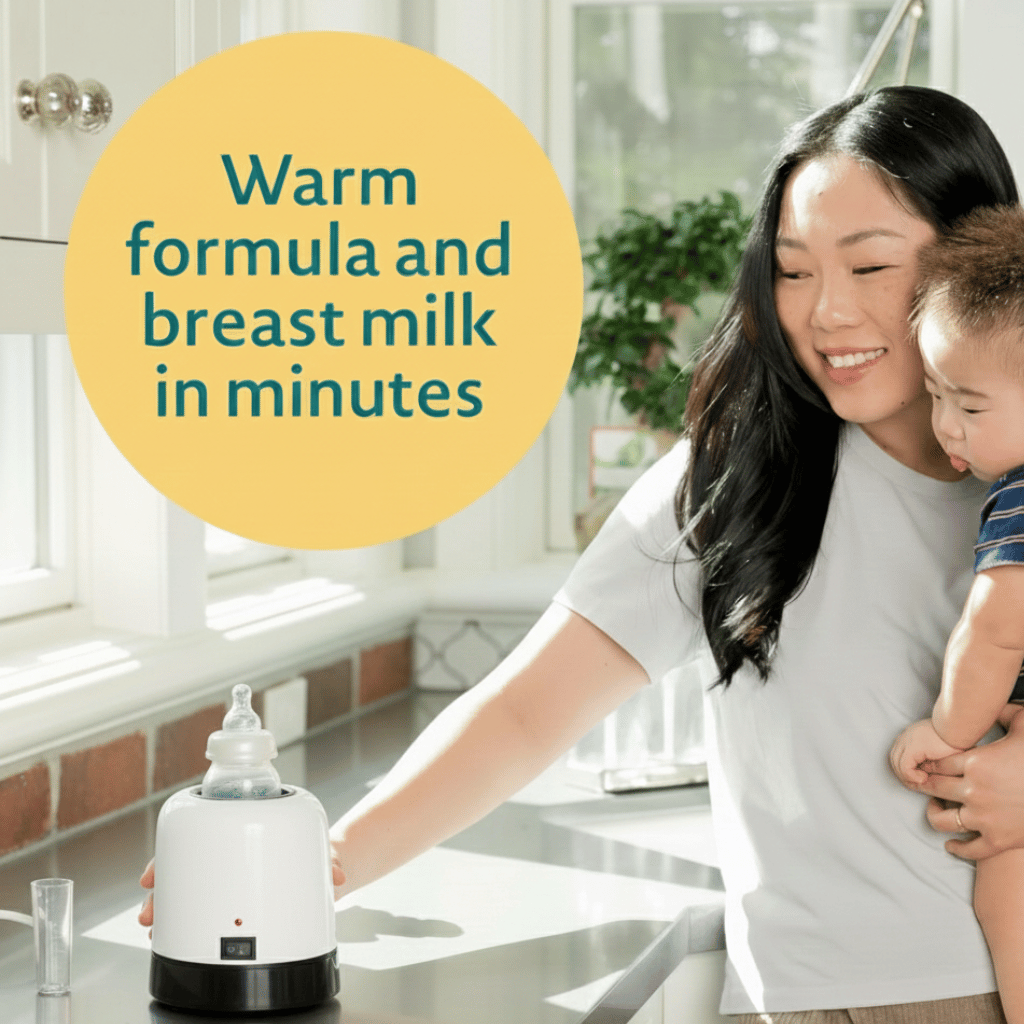 3-in-1 Electric Baby Feeder Warmer & Sterilizer - Fast Milk & Food Warmer for All Bottles