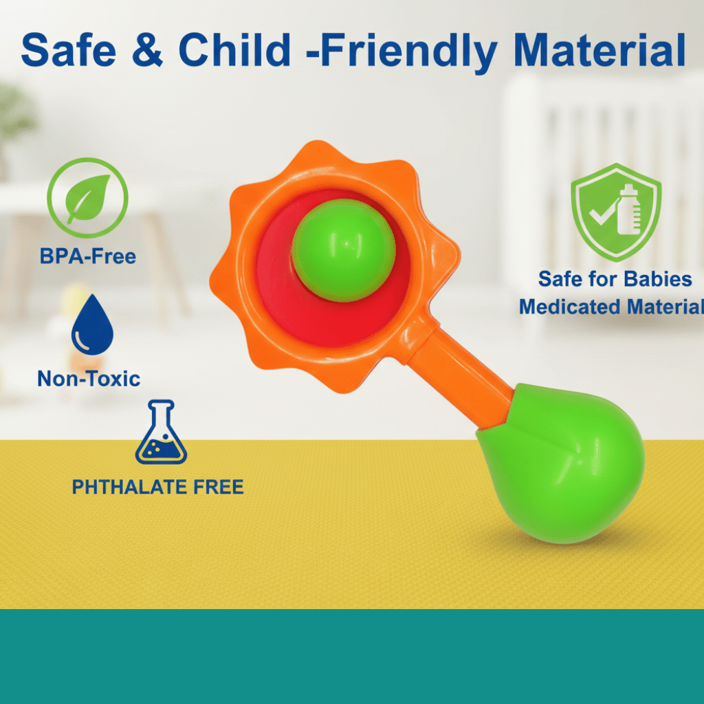 Newborn Baby Toys - Rattle Set for Infants 6 Months & Above - Essential Sound Making Baby Toy Gift Box