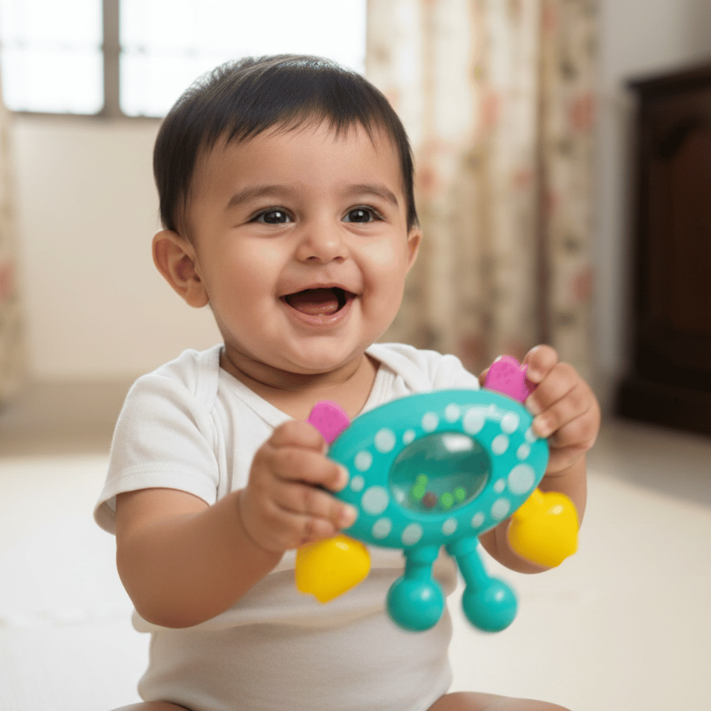 Newborn Baby Toys - Rattle Set for Infants 6 Months & Above - Essential Sound Making Baby Toy Gift Box