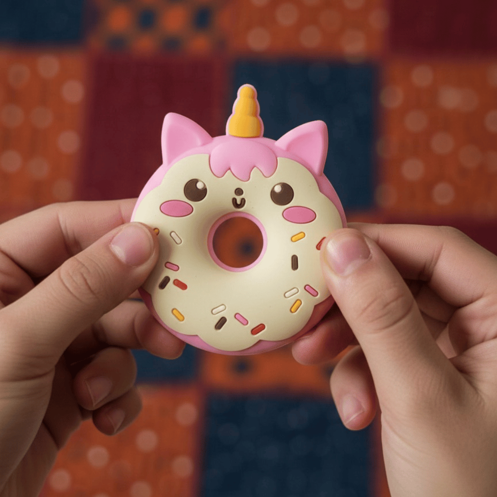 Infant Teether & Newborn Teething Toy | Soft Silicone Panda Steering Wheel for Infants (BPA-Free)