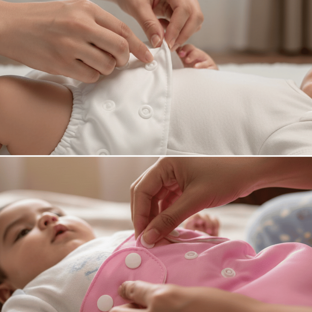 Leak-Proof Reusable Cloth Diapers - Ultra Soft Washable Nappy for Newborns & Infants (Rash-Free)