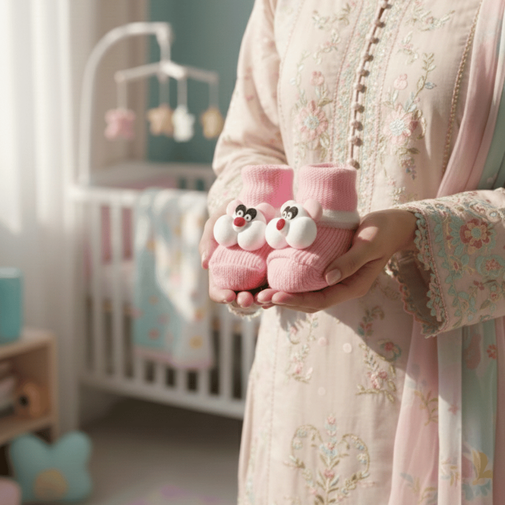 Premium Newborn Knitted Booties - Cute 3D Bear Soft Bottom Winter Shoes for Babies (0-12 Months)