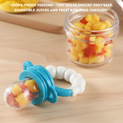 Premium Baby Fruit Feeder Pacifier & Teether (Choosni) - BPA-Free Silicone, Teething Pain Relief for Babies 3+ Months