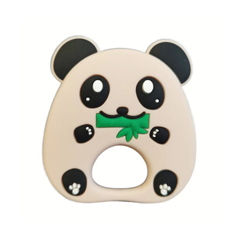 Infant Teether & Newborn Teething Toy | Soft Silicone Panda Steering Wheel for Infants (BPA-Free)