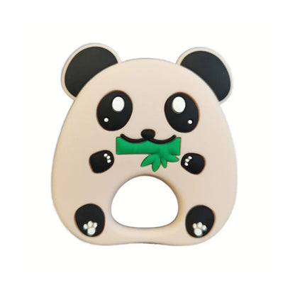 Infant Teether & Newborn Teething Toy | Soft Silicone Panda Steering Wheel for Infants (BPA-Free)